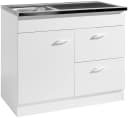 Kochstation Spülenschrank KS-Elster Weiß Bild 1