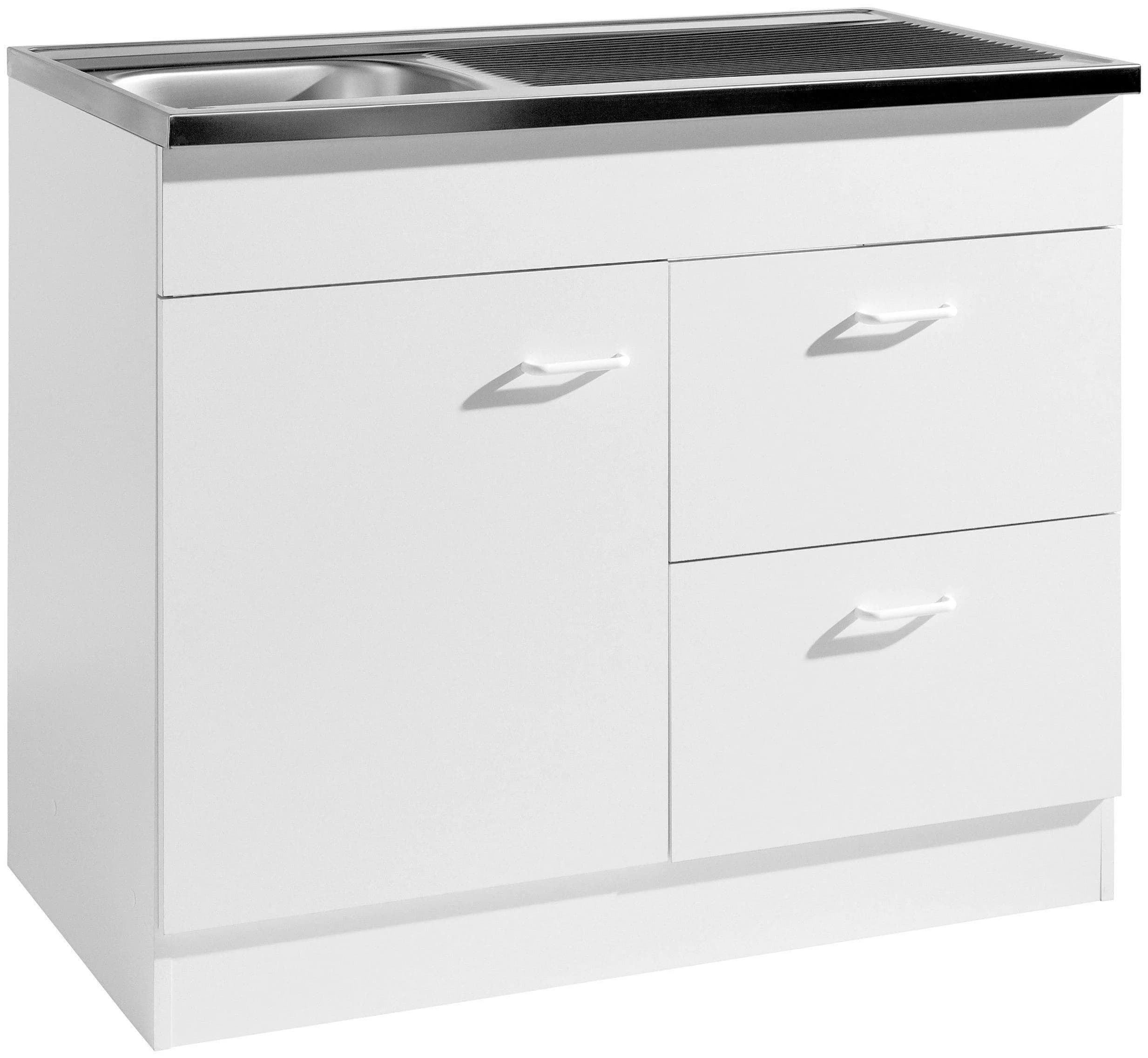Kochstation Spülenschrank KS-Elster Weiß - Bild 4