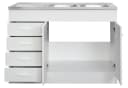 Kochstation Spülenschrank KS-Elster 120cm Braun Holzwerkstoff Bild 1