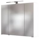WELLTIME Spiegelschrank Baabe Weiß 3 Spiegeltüren LED Bild 2