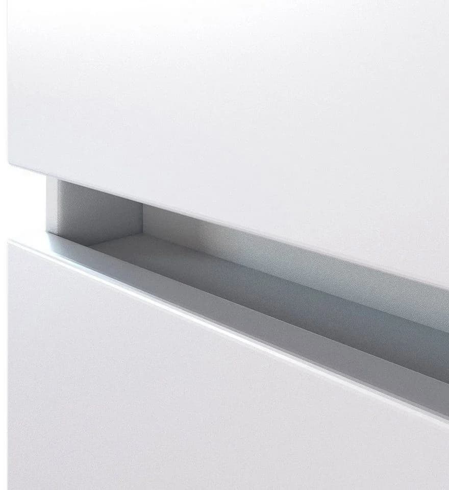 WELLTIME Seitenschrank Baabe Weiß Modern Softclose - Bild 3