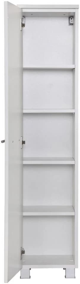 Midischrank WELLTIME Trento Weiß Hochglanz 1 Tür - Bild 2