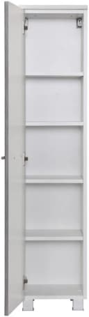 Midischrank WELLTIME Trento Eiche rauchsilber Weiß Bild 3