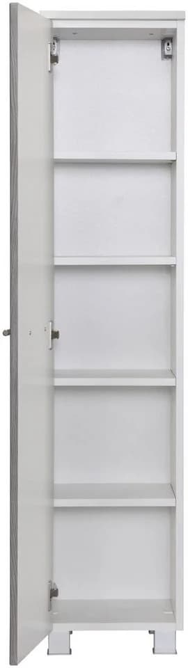 Midischrank WELLTIME Trento Eiche rauchsilber Weiß - Bild 3