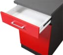 Unterschrank KOCHSTATION KS-Paris Grau Rot 50cm Bild 4
