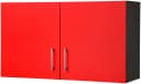 Hängeschrank KS-Paris Kochstation Grau/Rot 2 Türen Bild 2