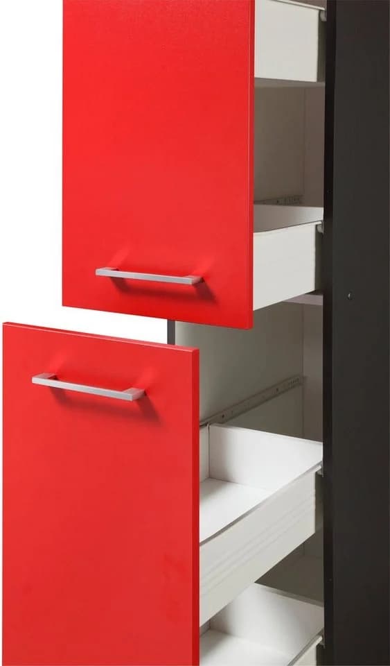 Apothekerschrank KOCHSTATION KS-Paris Rot/Grau - Bild 3
