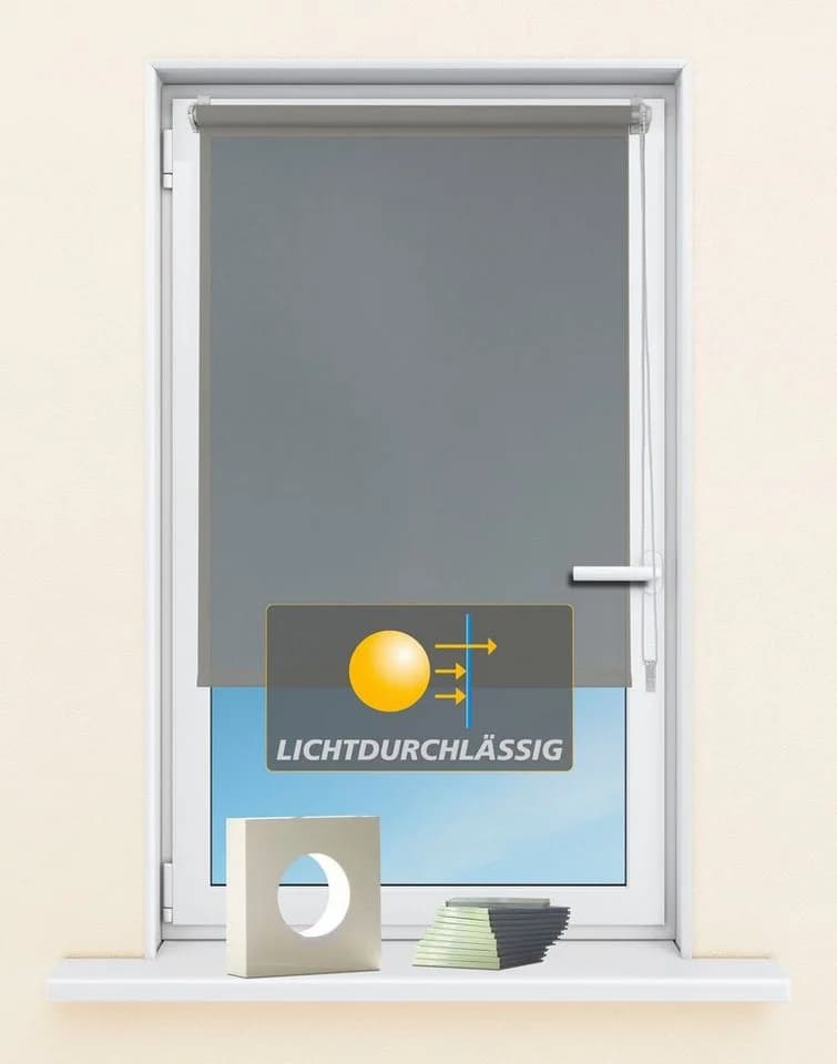 Seitenzugrollo KUTTI 'Ida' Lichtschutz Klemmfix ohne Bohren - Bild 2