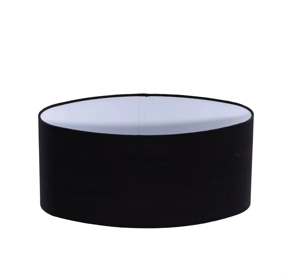 Dirk Davids Leuchten GmbH Lampenschirm Oval Schwarz Stoff - Bild 2