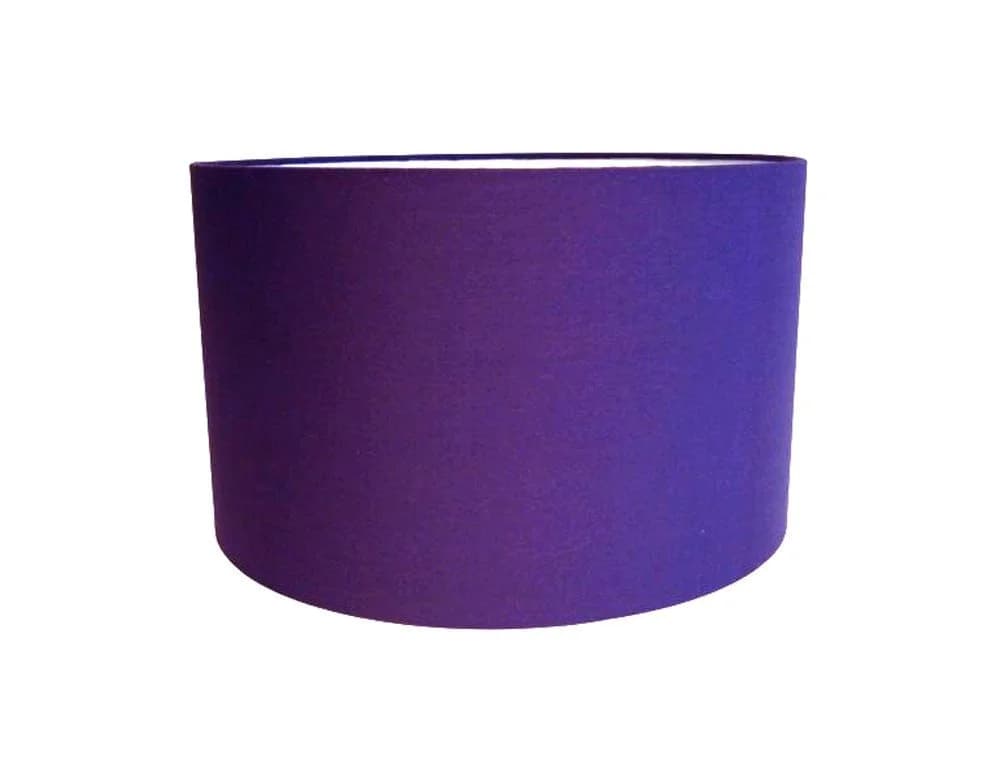 Dirk Davids Leuchten Lampenschirm Zylinder Polycotton Lila TL 40-40-20