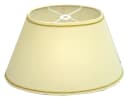 Dirk Davids Leuchten GmbH Lampenschirm Oval Creme Gold Soutache Bild 2