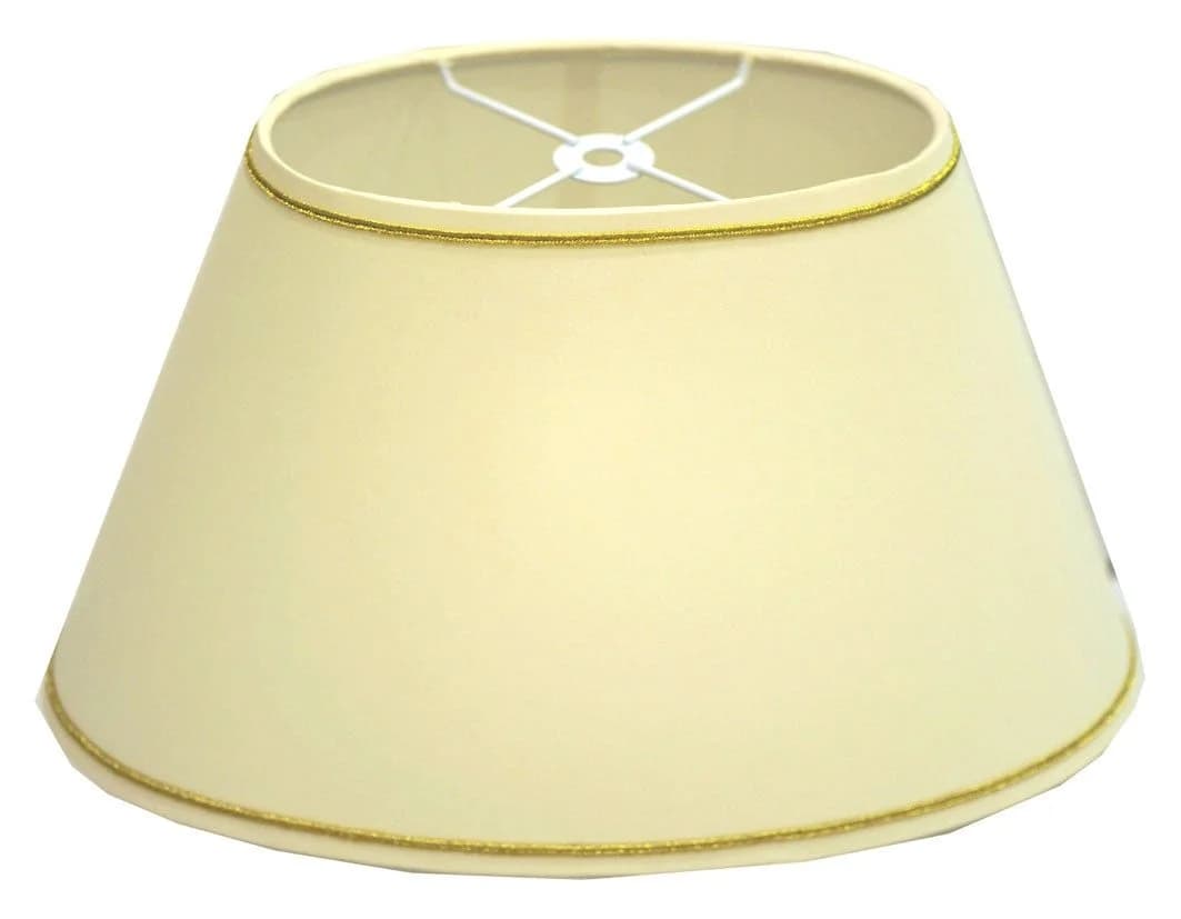 Dirk Davids Leuchten GmbH Lampenschirm Oval Creme Gold Soutache - Bild 2