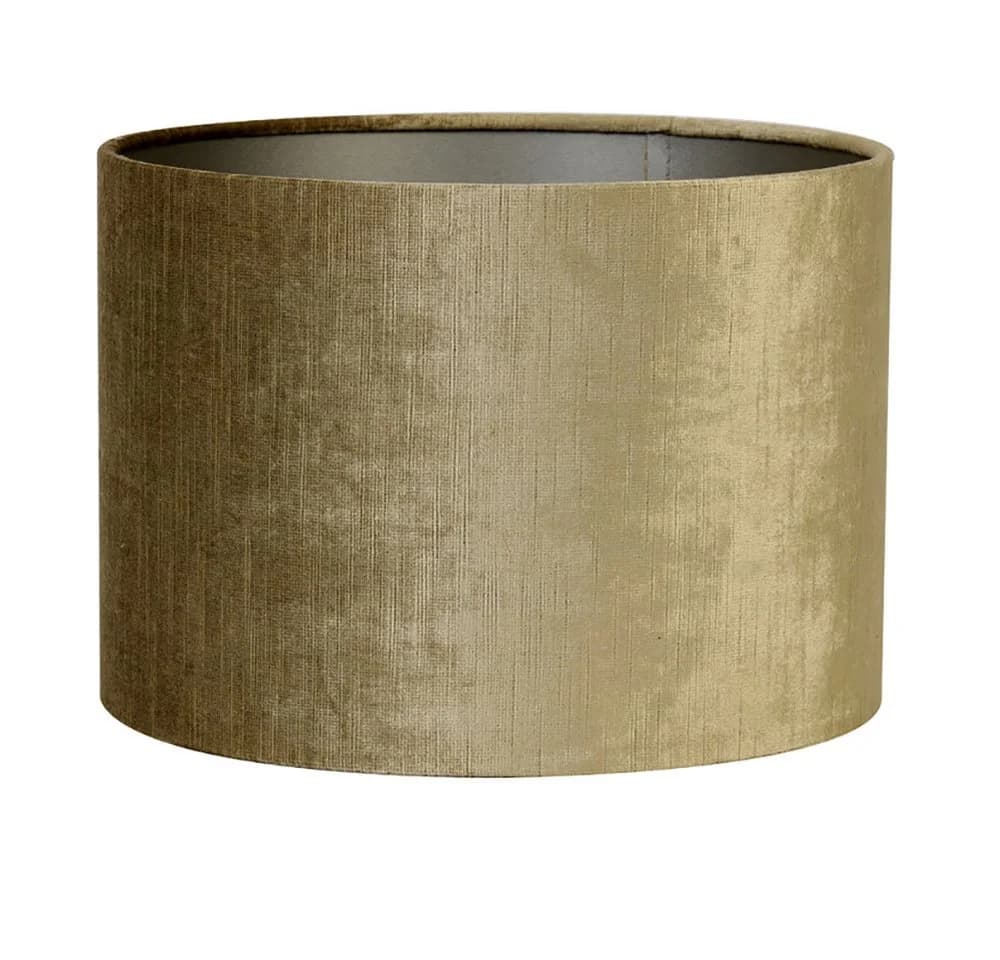 Dirk Davids Leuchten Lampenschirm Zylinder Velours Gold Bronze - Bild 2