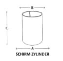Dirk Davids Leuchten Lampenschirm Zylinder Velours Gold Bronze Bild 4