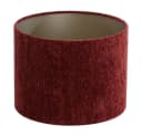 Dirk Davids Leuchten Lampenschirm Zylinder Velours Rubin Rot Bild 1