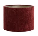 Dirk Davids Leuchten Lampenschirm Zylinder Velours Rubin Rot Bild 2