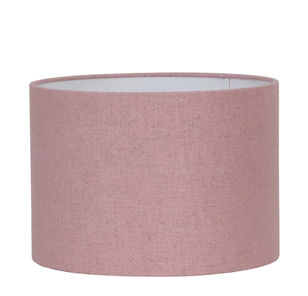 Dirk Davids Leuchten GmbH Lampenschirm Zylinder Leinen Rosa für Tischleuchte - Bild 2