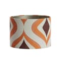 Dirk Davids Leuchten Lampenschirm Zylinder Velours Retro Orange Braun Bild 2