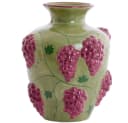 Dirk Davids Leuchten Deko-Vase Grape 3D-Traubenrelief Grün Weinrot Bild 2