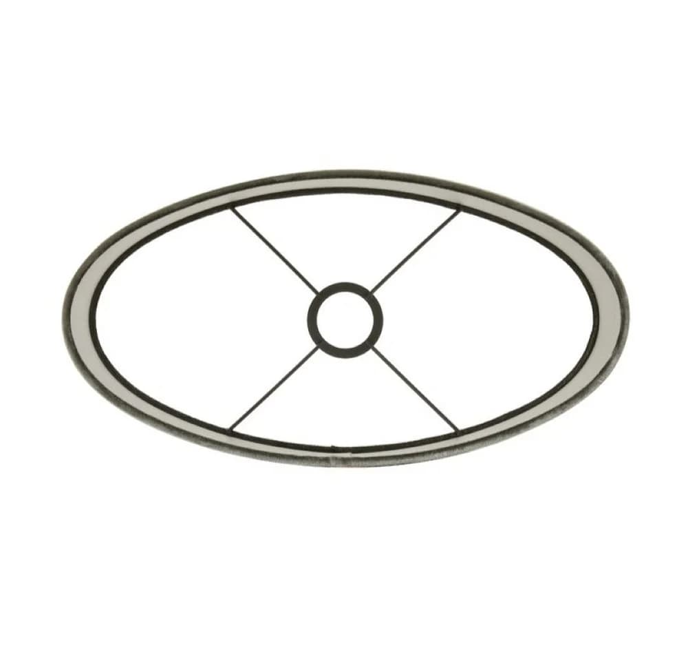 Dirk Davids Leuchten Lampenschirm Oval Velours Taupe - Bild 4