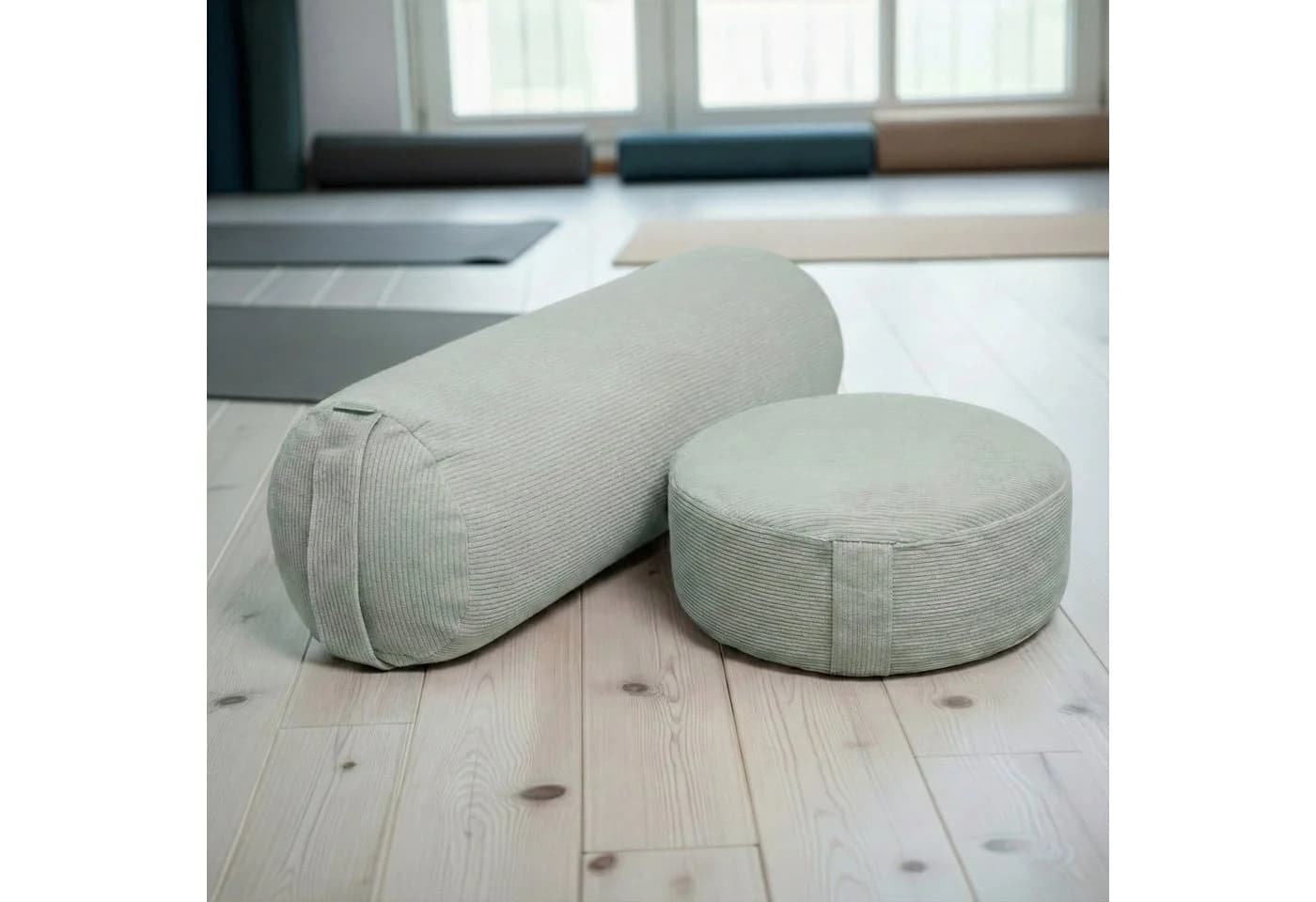 Yogistar Yogakissen Yoga-Set Velvet Cord Meditationskissen & Yin-Bolster - Bild 3