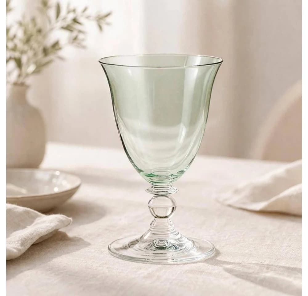 Paul Nagel Weißweinglas Clara Grün Irisierend Kristallglas - Bild 2