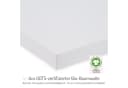FabiMax Spannbettlaken BIO Weiß 90x55 cm Bild 1