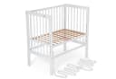 FabiMax Beistellbett Boxspring weiß lackiert Buchenholz höhenverstellbar Bild 4