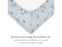 FabiMax Spannbettlaken Grau Wolken 100% Baumwolle Jersey Bild 1
