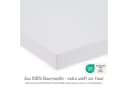 FabiMax Spannbettlaken Grau Wolken 100% Baumwolle Jersey Bild 3