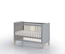 FabiMax Babybett Nachteule Grau Natur Höhenverstellbar Umbaubar Bild 3