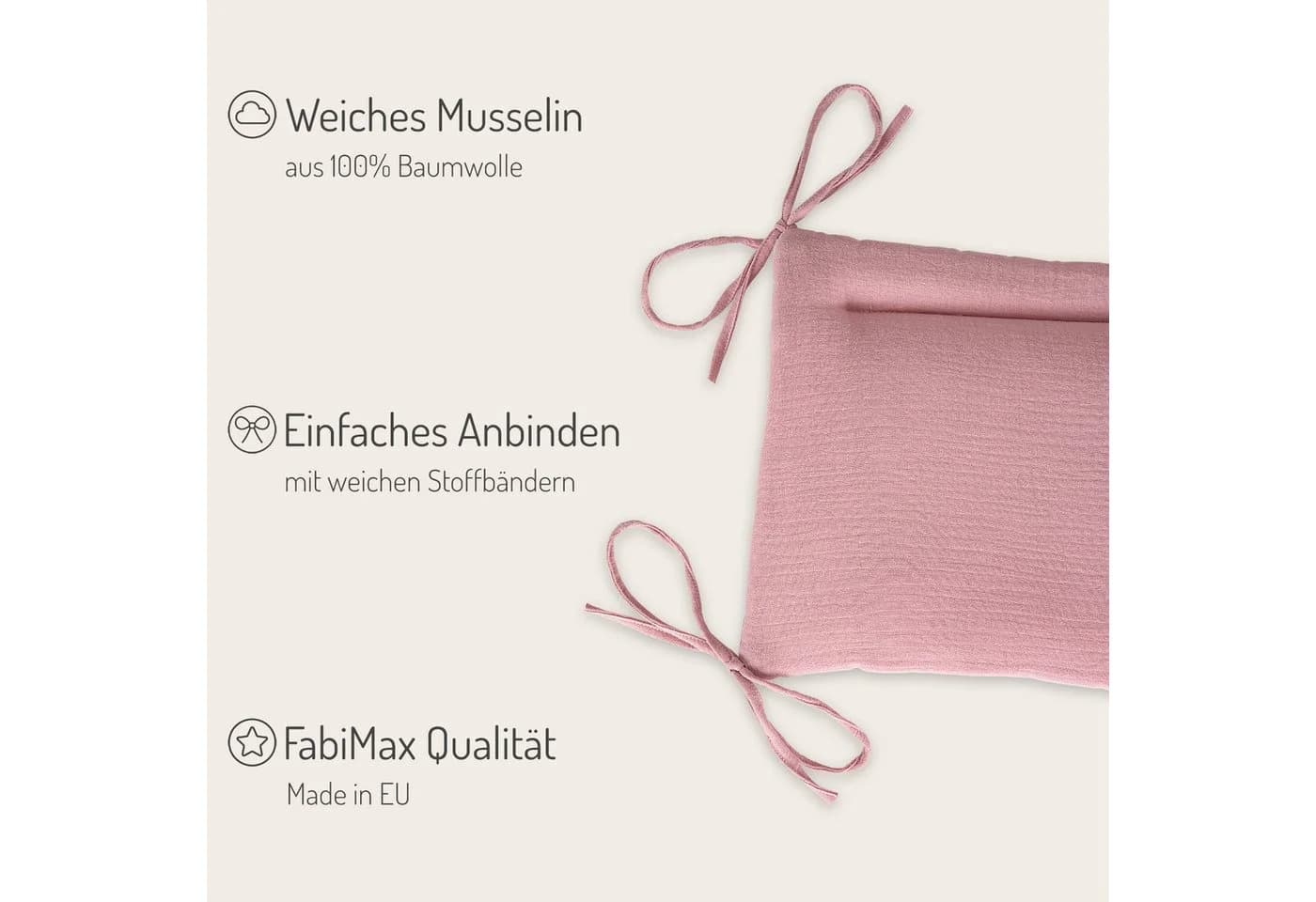FabiMax Beistellbett weiß lackiert Buchenholz höhenverstellbar - Bild 3