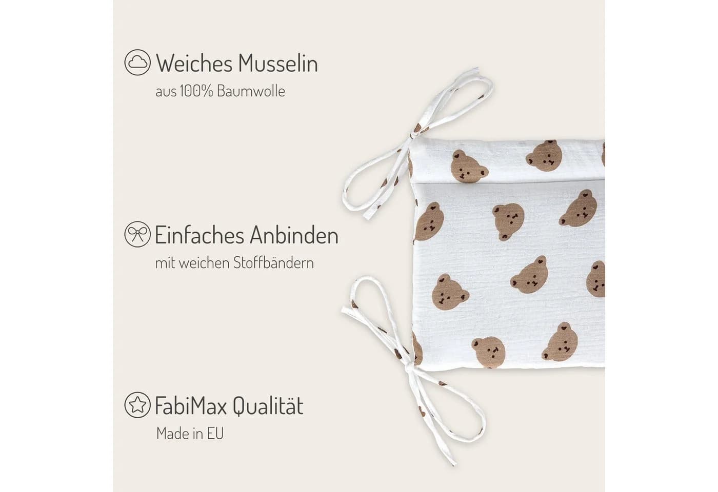 FabiMax Beistellbett Boxspring grau Buchenholz höhenverstellbar - Bild 3