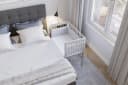 FabiMax Beistellbett Boxspring grau Buchenholz höhenverstellbar Bild 5