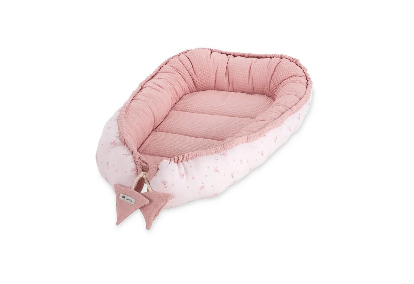 FabiMax Babynest Zweiseitig Baumwolle Waffel & Musselin - Bild 4