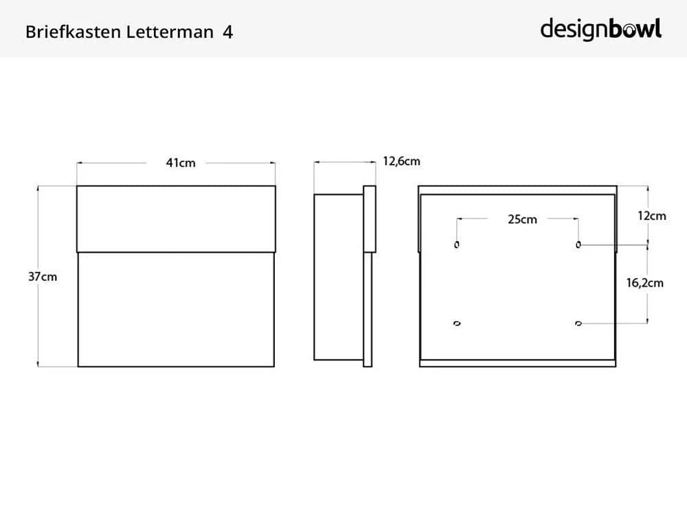 Radius Briefkasten Letterman 4 Orange mit LED Licht - Bild 5