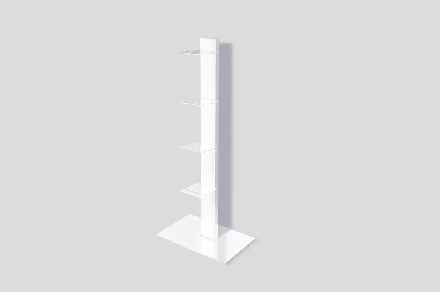 Radius Booksbaum 2 Bücherregal Standfuß Weiß Modern - Bild 3