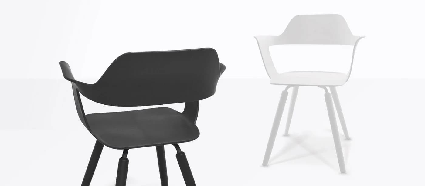 Radius Esszimmerstuhl Muse Schwarz - Comfort-swing Funktion - Bild 5