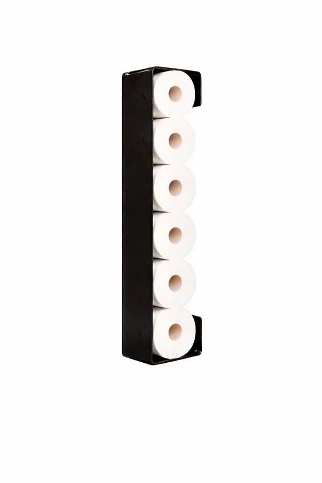 Radius Design WC-Rollen Wandhalter PURORAGGIO Schwarz/Weiß Klebebefestigung
