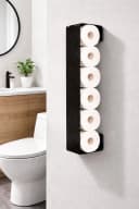 Radius Design WC-Rollen Wandhalter PURORAGGIO Schwarz/Weiß Klebebefestigung Bild 2