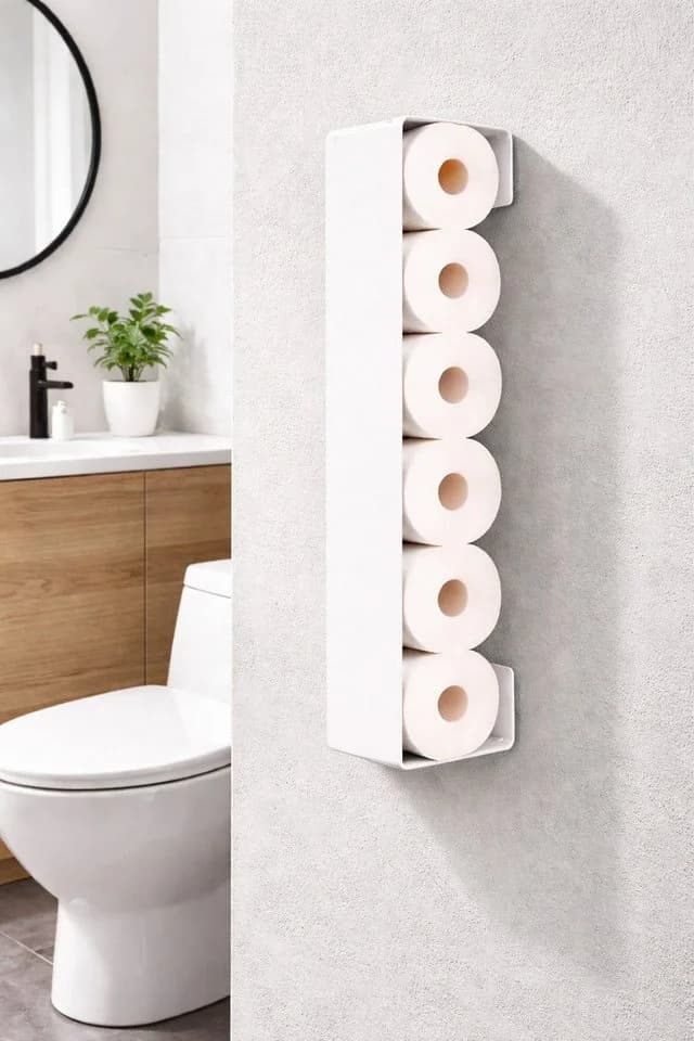 Radius Design WC-Rollenhalter Schwarz/Weiß ohne Bohren - Bild 2
