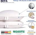 BEFA NATUR Daunenkissen 15% Daunenanteil 80x80 cm Baumwolle Bild 4
