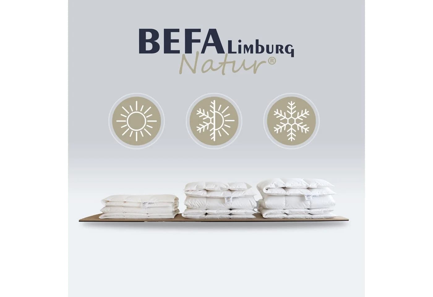 BEFA NATUR Daunenbettdecke "Wohlfühl Nächte" 90/10 Premium-Ganzjahresdecke Weiß - Bild 5
