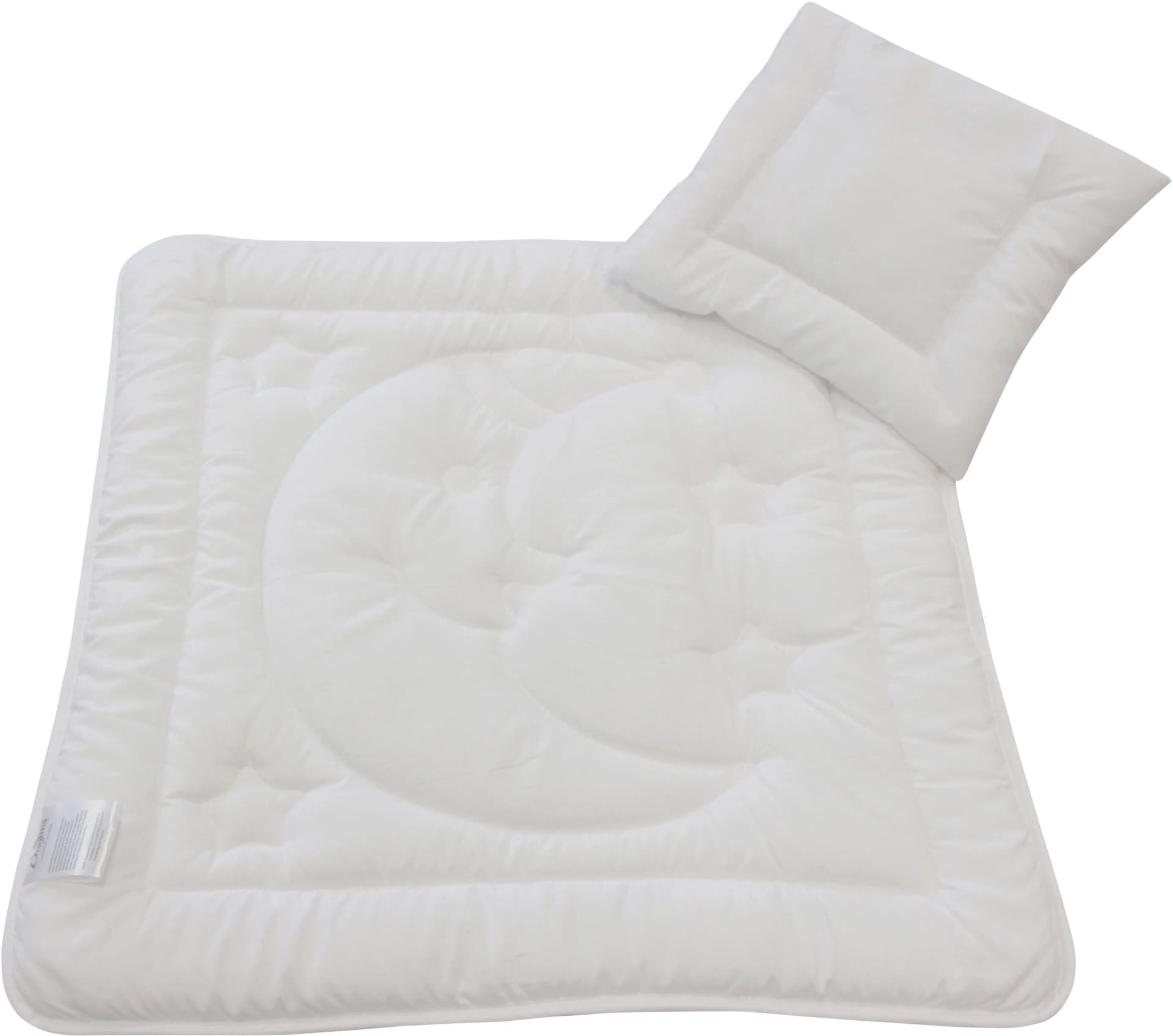 Dreams Bettdecken-Set Mond und Sterne Weiß Microfaser