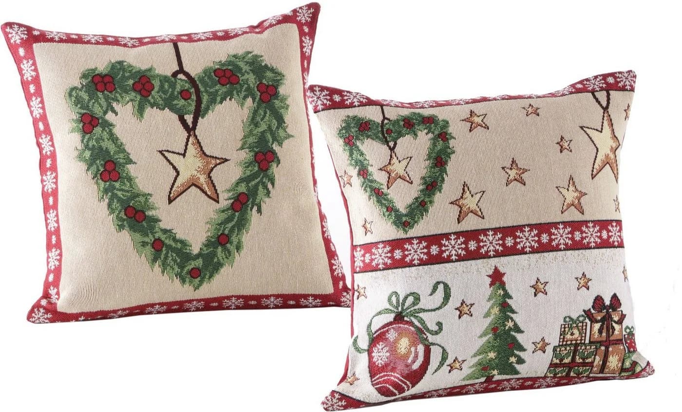 Dreams Kissenhülle Weihnachtszeit Patchwork-Dessin - Bild 2