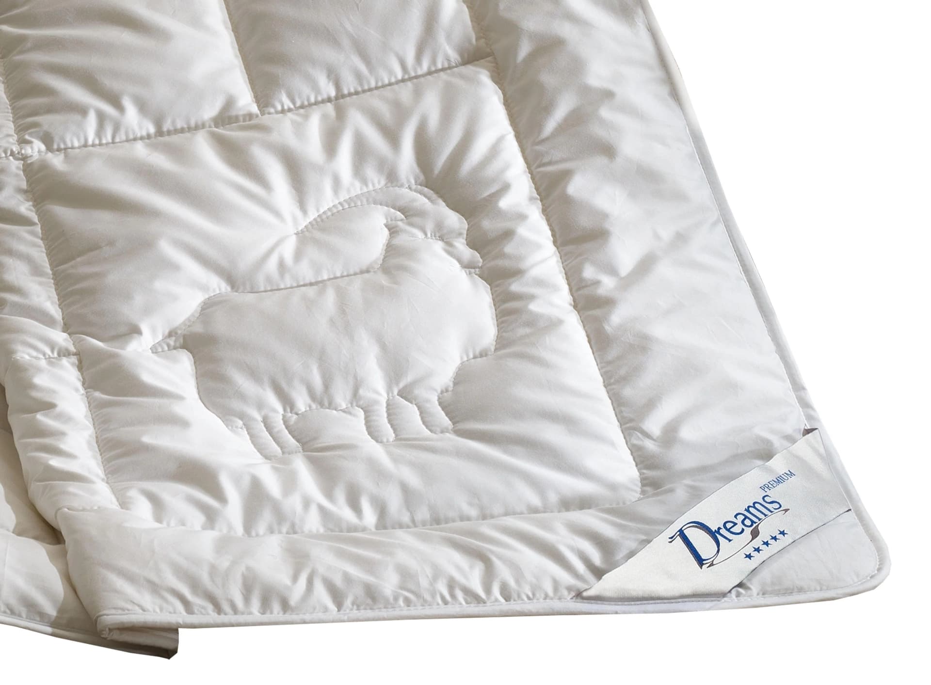 DREAMS Cashmere Premium Bettdecke Weiß Extrawarm 135x200cm