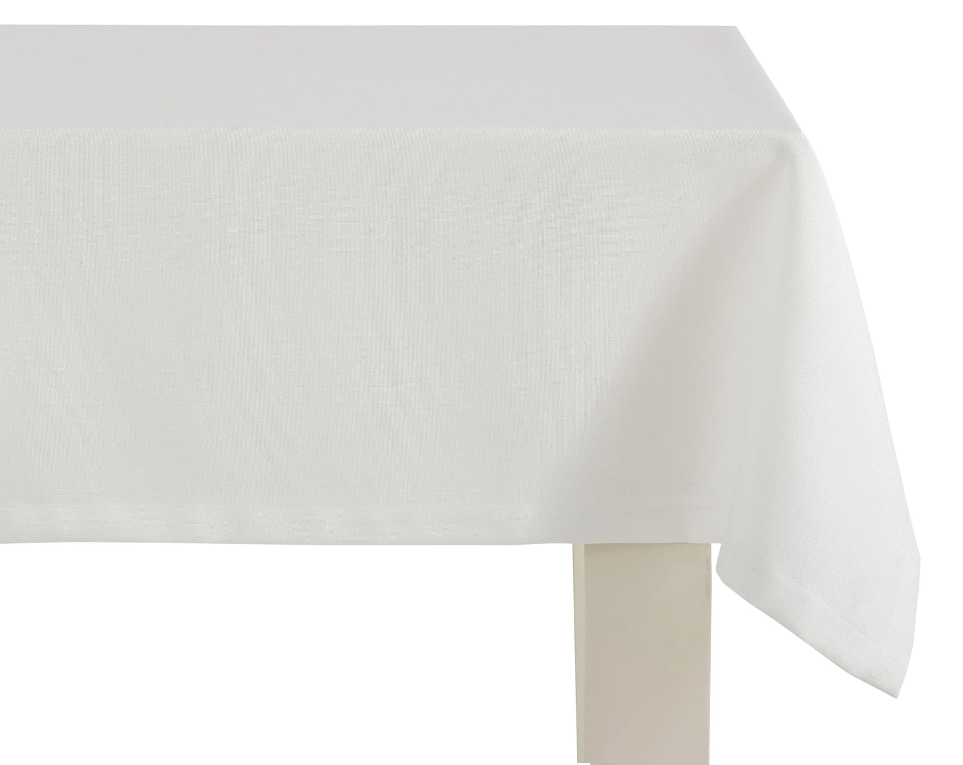 Dreams Tischdecke Uni Creme Polyester