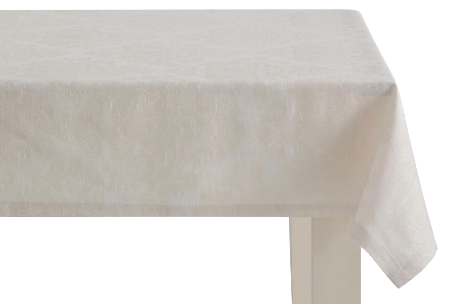 DREAMS Mitteldecke Ornament Jacquard Beige 110x110 cm
