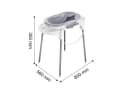 Rotho Babydesign Badewanne TOP mit Ständer Grau Bild 5