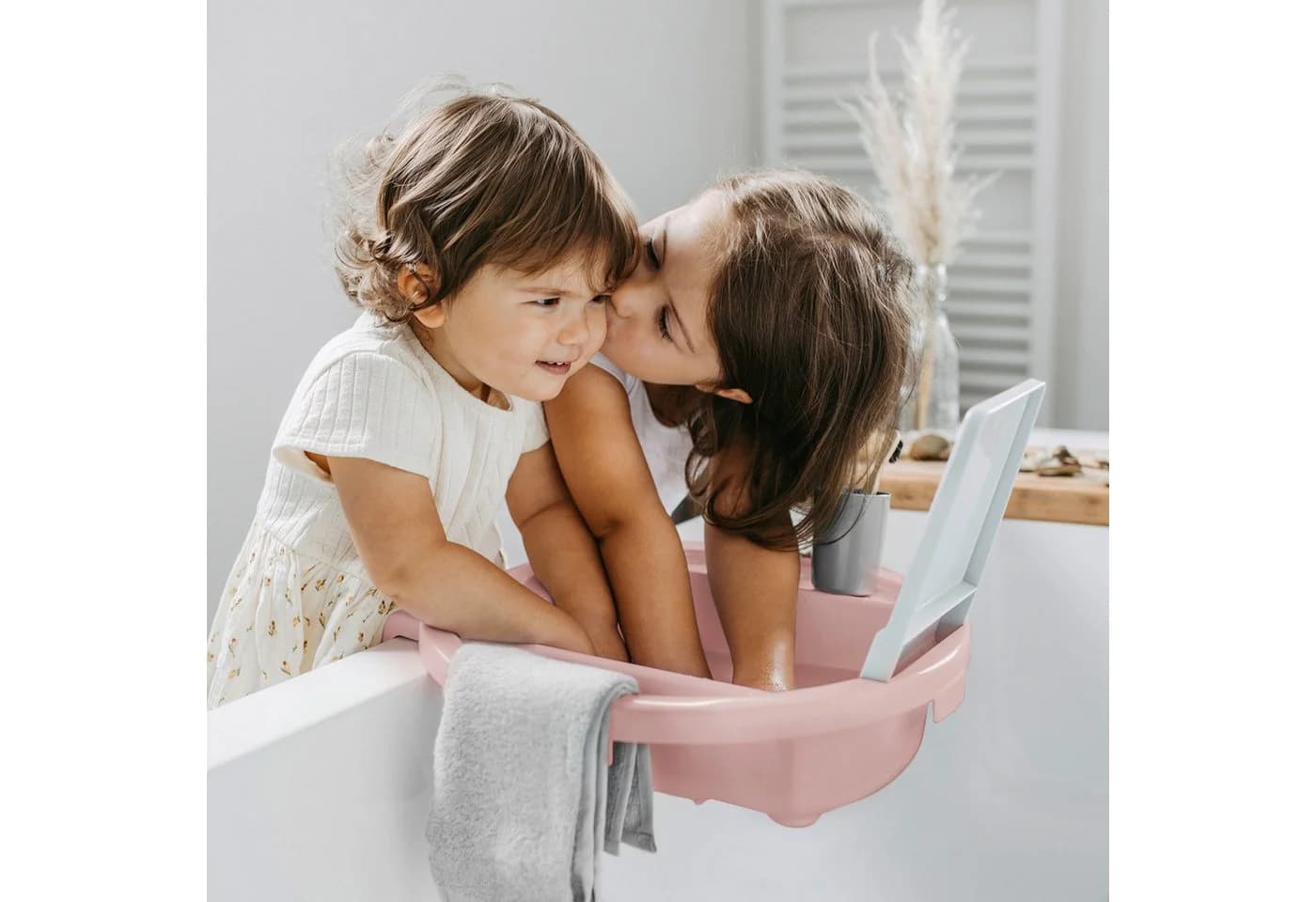 Rotho Babydesign Kinder Waschbecken Rosa mit Spiegel - Bild 5